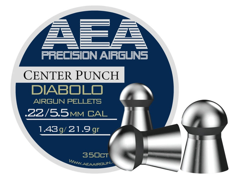 AEA Precision Center Punch Diabolo .22 Cal, 21.9gr, 350ct