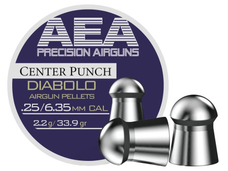 AEA Precision Center Punch Diabolo .25 Cal, 33.9gr, 300ct