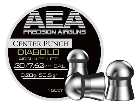 AEA Precision Center Punch Diabolo .30 Cal, 50.5gr, 150ct