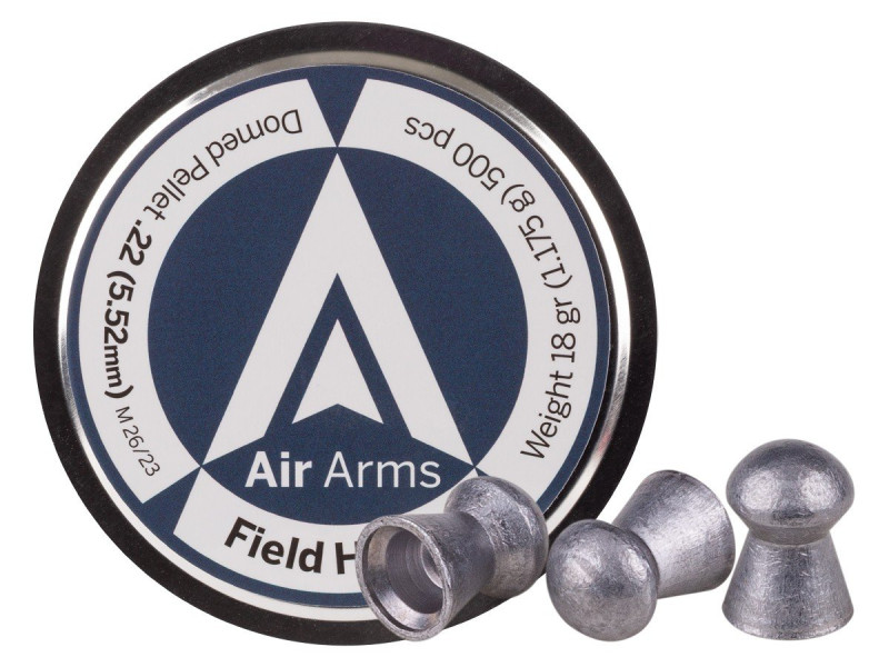 Air Arms Diabolo Field Heavy .22 Cal, 5.52mm, 18 Grains, Round Nose, 500ct