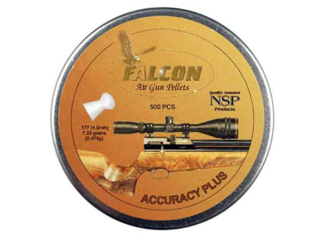 Air Arms Falcon .177 Cal, 4.52mm, 7.33 Grains, Domed, 500ct