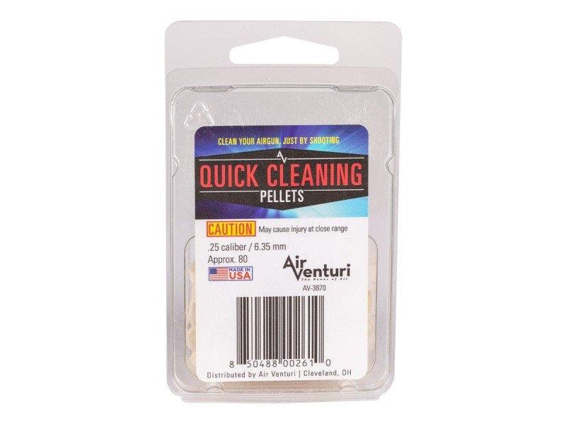 Air Venturi Quick Cleaning Pellets .25 Cal, 80ct