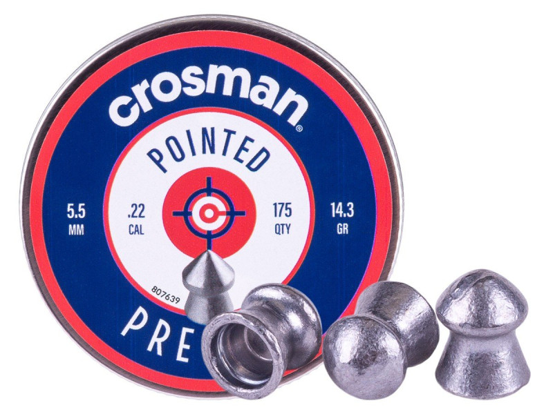 Crosman Field Hunting .22 Cal, 14.3 Grains, Pointed, 175ct