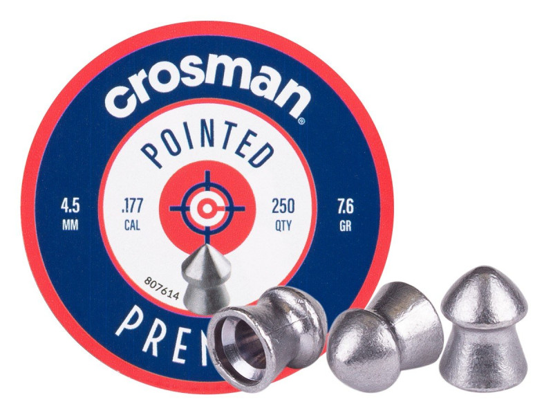 Crosman Hunting .177 Cal, 7.4 Grains, Pointed, 250ct