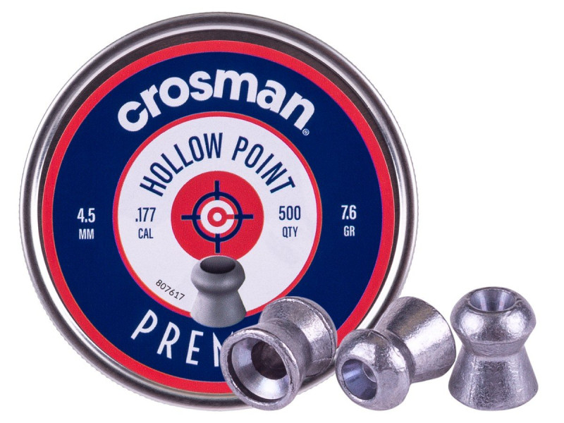 Crosman Premier .177 Cal, 7.9 Grains, Hollowpoint, 500ct