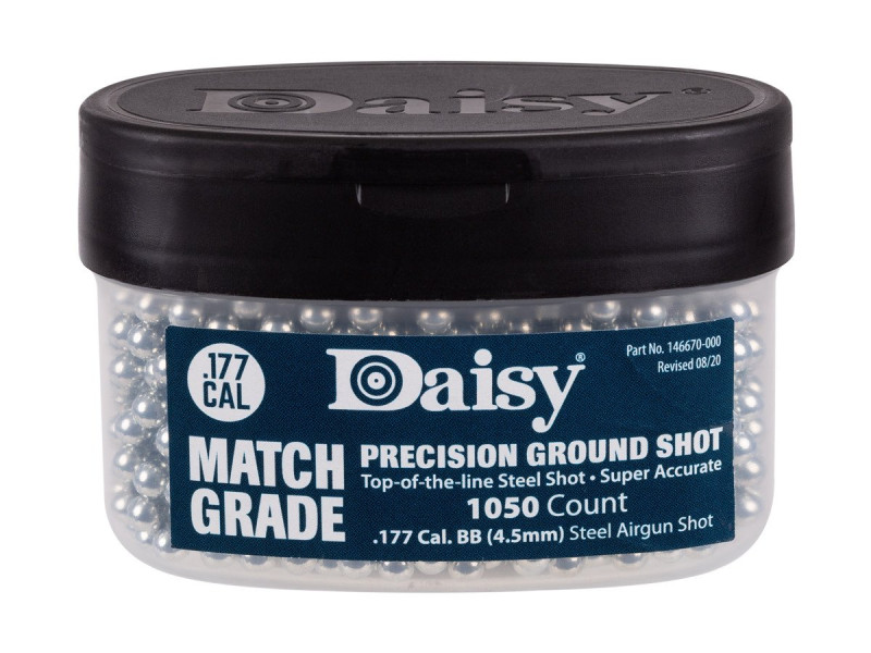 Daisy Match Grade Avanti Precision Ground Shot .177 Cal, 5.1 Grains, Steel BBs, 1050ct