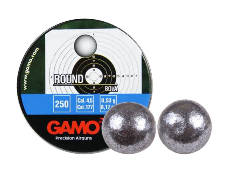 Gamo .177 Cal, 8.2 Grains, Round Lead Balls, 250ct