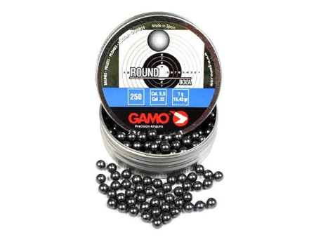 Gamo Round .22 Cal, 15.43 Grains, Lead Balls, 250ct