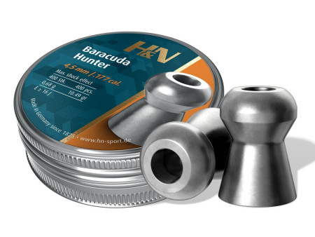 H&N Baracuda Hunter .177 Cal, 10.34 Grains, Hollowpoint, 400ct