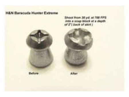 H&N Baracuda Hunter Extreme Pellets, .22 Cal, 18.52 Grains, Hollowpoint, 200ct