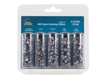 H&N Hunting Pellet Sampler .25, 5 Types