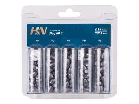 H&N Slug HP II Sampler, .250 Cal, 5 Types