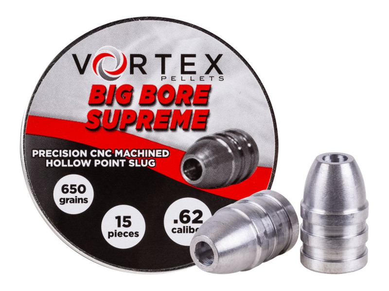 Hatsan Vortex Big Bore Supreme Slugs .62 Cal, 650gr, Hollowpoint, 30ct