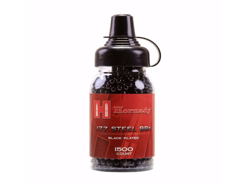 Hornady Black Diamond Steel BBs, .177 Cal, 5.1 Grains, Anodized Finish, 1500ct