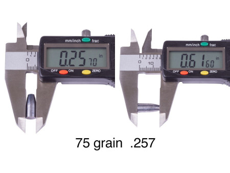 NSA .257 Cal 75.0 grain 110ct, 75 grain