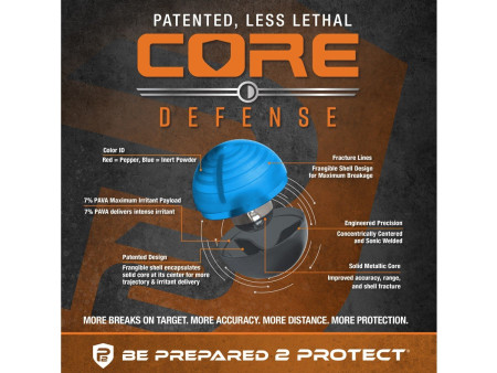 P2P Core Defense Powder Rounds, .68 Cal, 10ct
