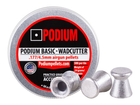 Podium Basic Wadcutter .177 Cal, 8.4 Grains, 500ct