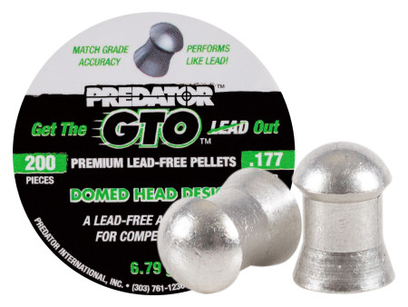 Predator .177 Domed GTO Lead-Free Pellets