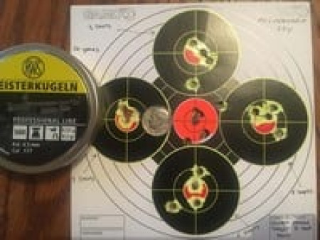 RWS Meisterkugeln Rifle .177 Cal, 8.2 Grains, Wadcutter, 500ct