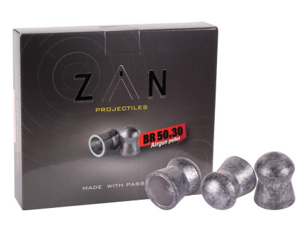 ZAN Projectiles BR50 Pellet, .30 Cal, 48gr, Domed, 154ct