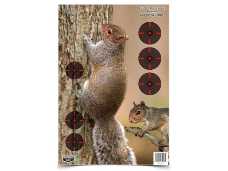 Birchwood Casey Pregame Squirrel Target, 12"x18", 8ct