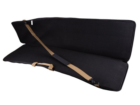 Air Venturi Square Rifle Bag w/ Zippered Pocket, Black/Tan
