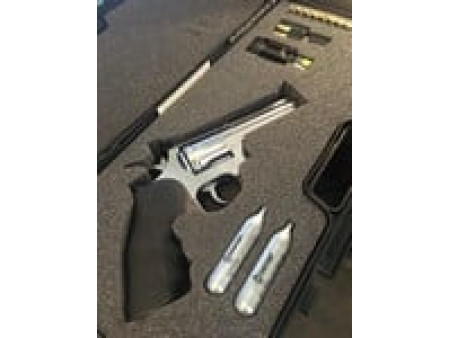 ASG Dan Wesson Revolver Case With Logo, Plastic, Black, 3.3"x9"x18"
