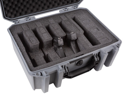 Pelican V300PF5 Vault Universal 5-Pistol Case, Grey