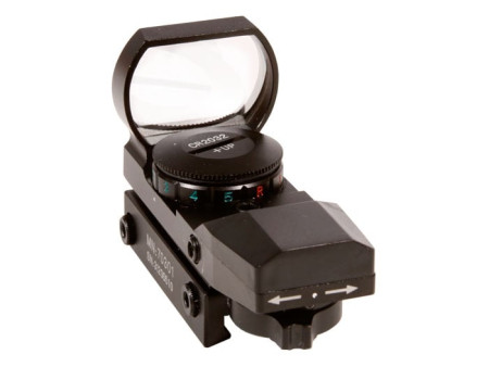 CenterPoint Optics 32mm Open Reflex Sight, 4 Red/Green Reticles, 1 MOA, Weaver Mount