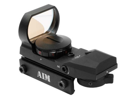 AIM Sports Warfare Edition Red/Green Dot Sight, 4 Ill. Reticles, Weaver/Picatinny Mount