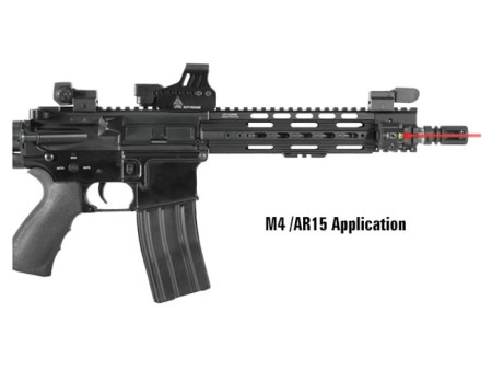 UTG Sub-Compact Red Laser, Solid Dot/Strobe Modes, Integral Picatinny Mount