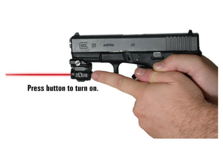 UTG Sub-Compact Red Laser, Solid Dot/Strobe Modes, Integral Picatinny Mount