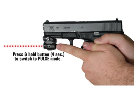 UTG Sub-Compact Red Laser, Solid Dot/Strobe Modes, Integral Picatinny Mount