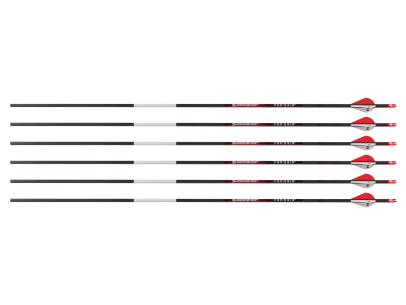 Bloodsport Punisher Arrow, 300 Spine, 6 Pack