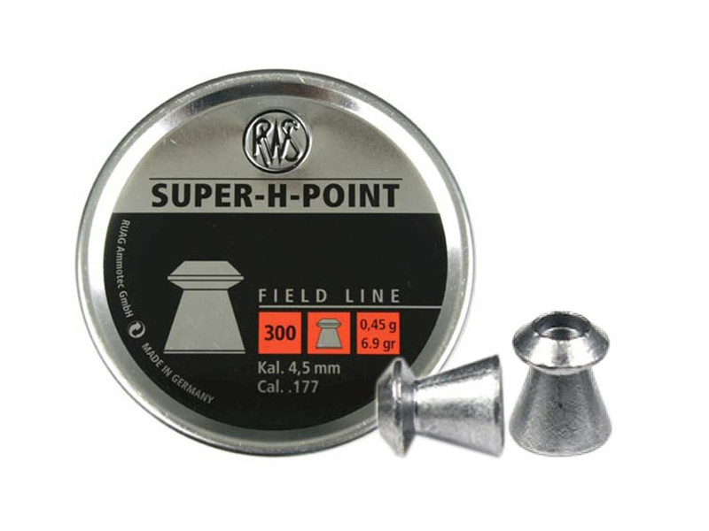 RWS Super-H-Point .177 Cal, 6.9 Grains, Hollowpoint, 300ct