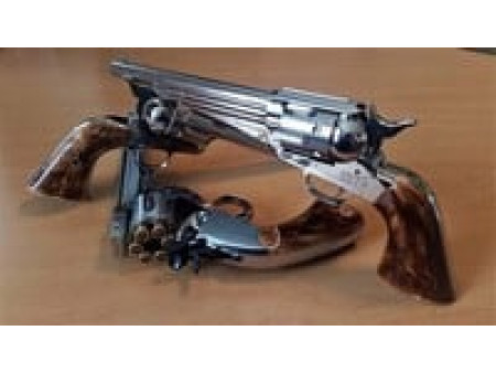 Schofield No. 3 Nickel CO2 BB Revolver, Full Metal