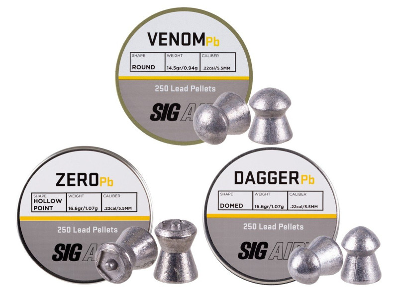 SIG Sauer Pellet Variety Pack, .22 Cal, 750ct