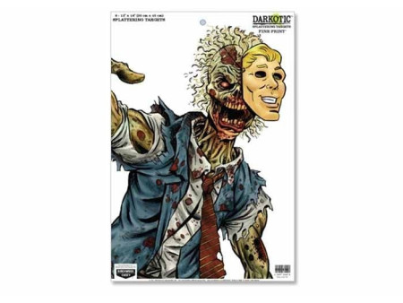Birchwood Casey Zombie Darkotic Fine Print Splattering Target, 12"x18", 8ct