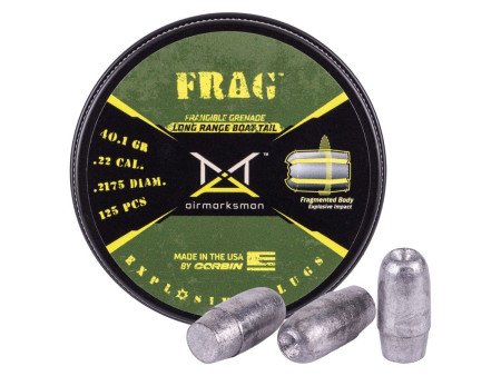 AirMarksman Frag Boat Tail Hollowpoint Slug .217 Cal, 40.1gr, 125ct