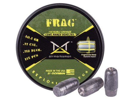 AirMarksman Frag Boat Tail Hollowpoint Slug .218 Cal, 40.1gr, 125ct