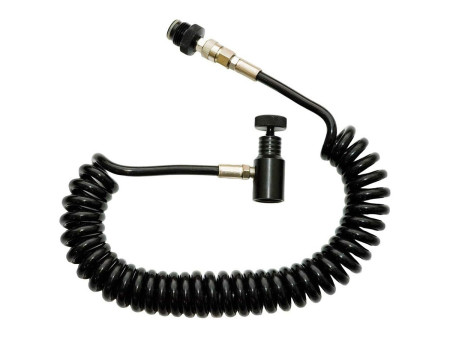 Valken Coiled Remote Line with Female Quick Disconnect