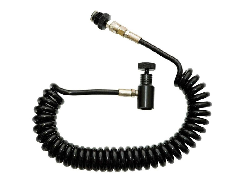 Valken Coiled Remote Line with Female Quick Disconnect