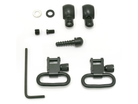 GrovTec Swivel Set, Wood Screws, Fits Some Lever-Action & Tube-Mag Rifles & Carbines, 1" Loops, Black Oxide