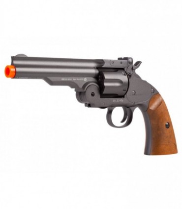 Schofield Airsoft CO2 BB Revolver, 5" Barrel, Black