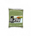 TSD Tactical Precision 6mm Plastic Airsoft BBs, 0.25g, 5,000 Rds, Low Visibility OliveDrab Green